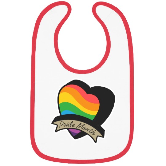 Pride Month LGBTQ Sticker Bibs
