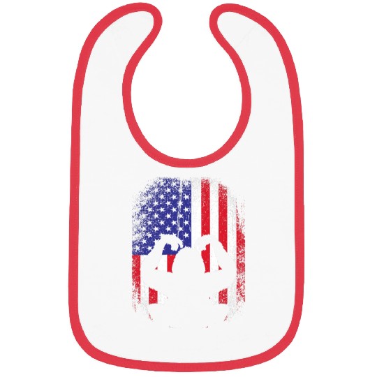 4th Of July American Flag Patriotic Orangutan Bibs