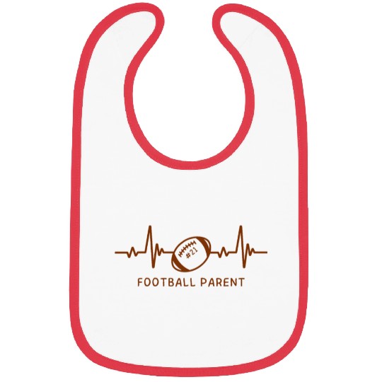 Football Heartbeat Football Parent Bibs
