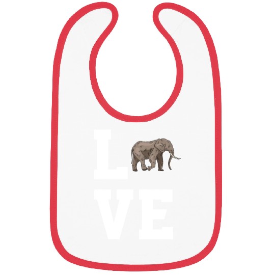 Love Elephants Bibs