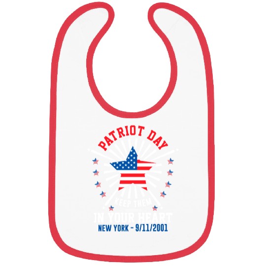 9/11 Patriot Day Keep Them in Your Heart Bibs
