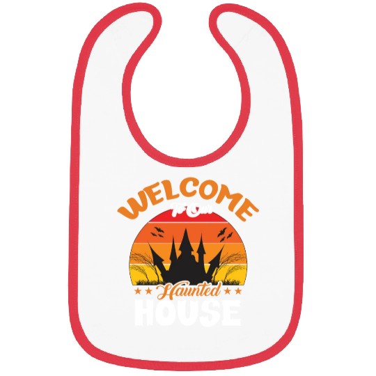 Welcome To Our Haunted House Bibs