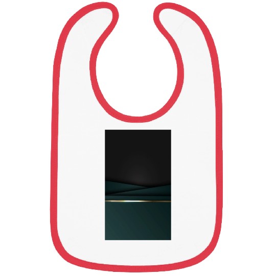 Luxury Black Green Gold Stripes Bibs