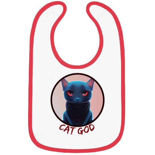 Ninja Cat God Bibs