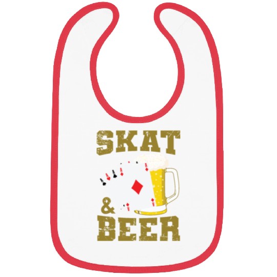 Skat and Beer Card Game Irritate playing Cards Bibs