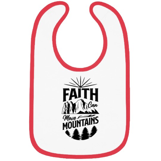 Faith Can Move Mountains Bibs
