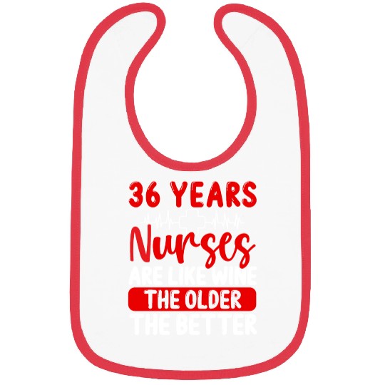 36 Year Old Nurse Appreciation Wine 36 Birthday Bibs