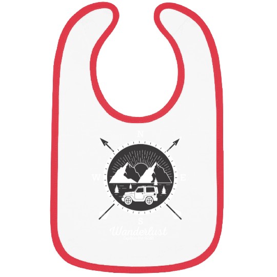 Wanderlust Explore the Wild Compass Bibs