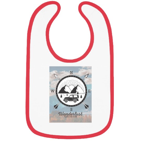 Wanderlust Explore the Wild Adventure Bibs