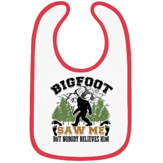 Bigfoot saw me but nobody believes him - monster Bibs