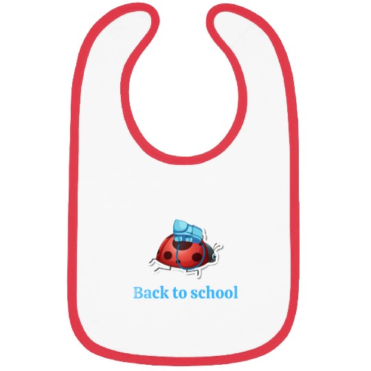 Ladybug back to school Bibs