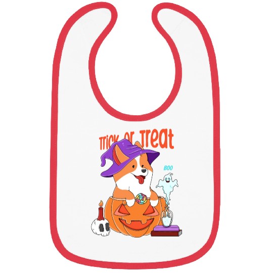 Corgi Halloween Bibs