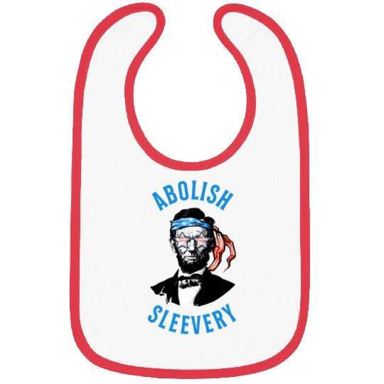 Funny Abraham Lincoln Flag United States Patriotic Bibs