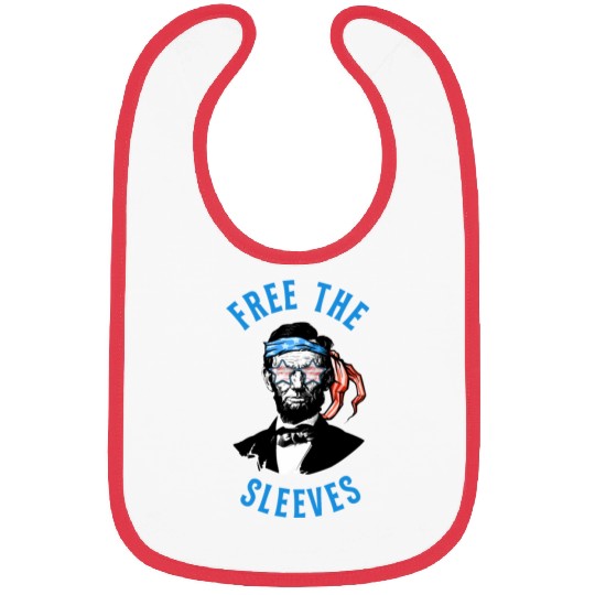 Funny Abraham Lincoln Flag United States Patriotic Bibs