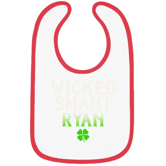 Wicked Smaht Ryan Clan Boston Irish Slang Bibs