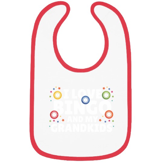 I Love Bingo And My Grandkids Funny Bingo Bibs