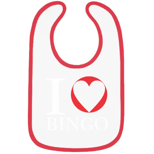 I Love Bingo Funny Bingo Lover Funny Bingo Bibs