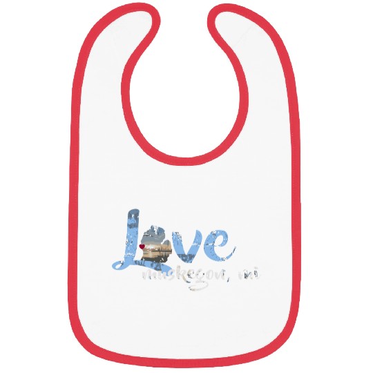 Vintage Love Muskegon Michigan Bibs