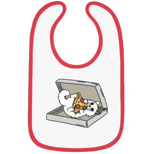 Persian Cat Pizza Lover Bibs