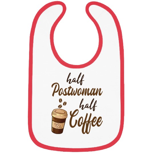 Half Postwoman Half Coffee Bibs