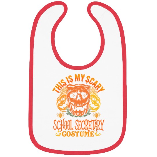 This Is My Scary School Secretary Costume Bibs