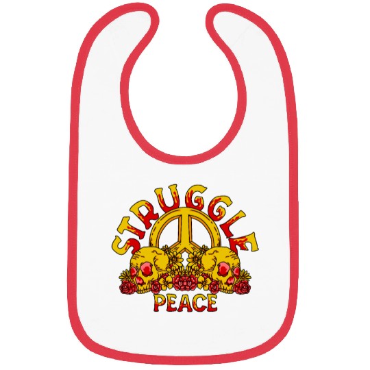 struggle peach Bibs