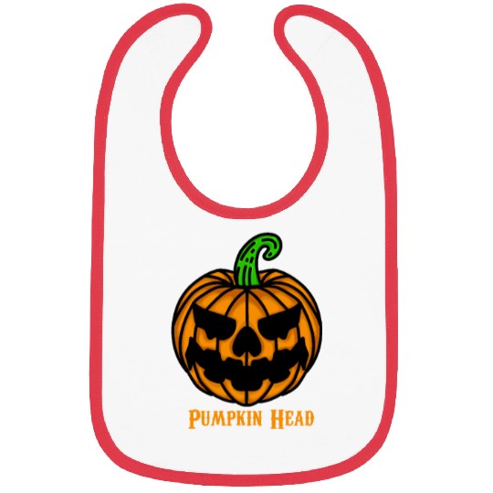 pumpkin head Bibs
