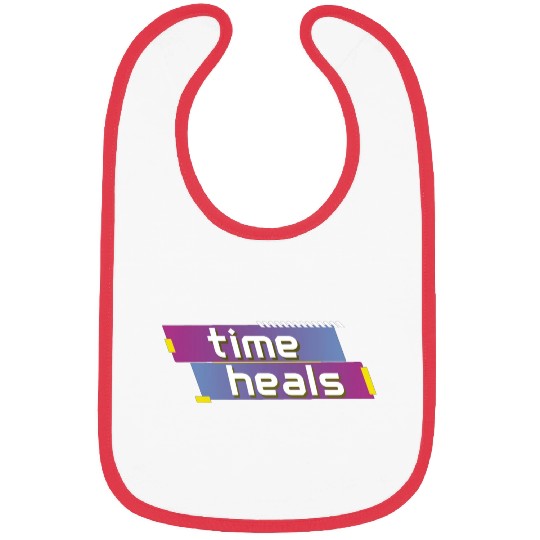 time heals inspirational Bibs