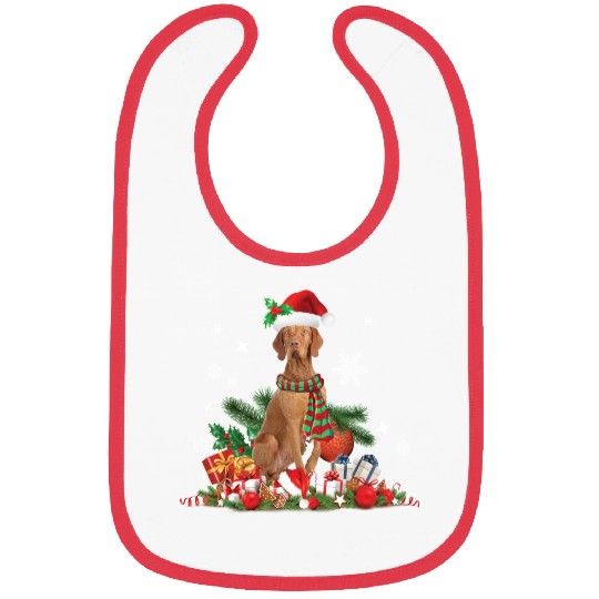Christmas Hungarian Vizsla Dog Bibs