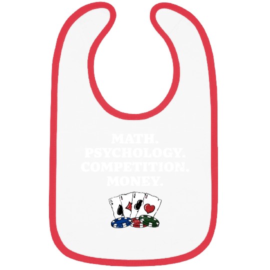 Math Psychology Competition Money Gambler Poker Bibs
