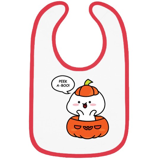 Peek a boo! Let’s prepare the Halloween! Bibs