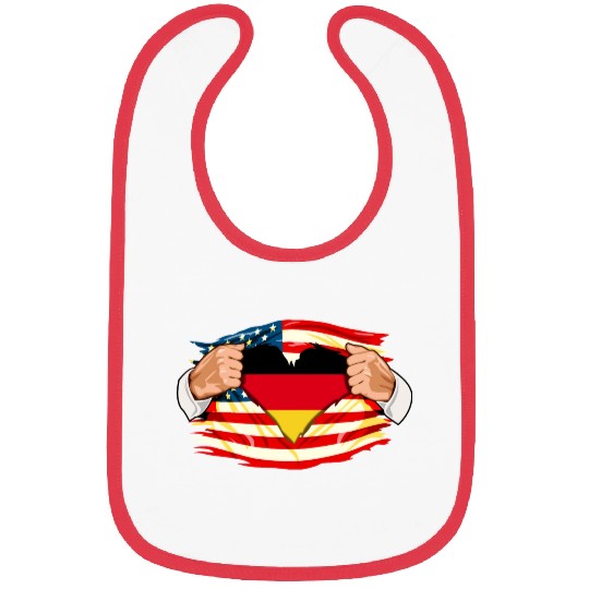 Germans Who Live in America Germany Flag Bibs