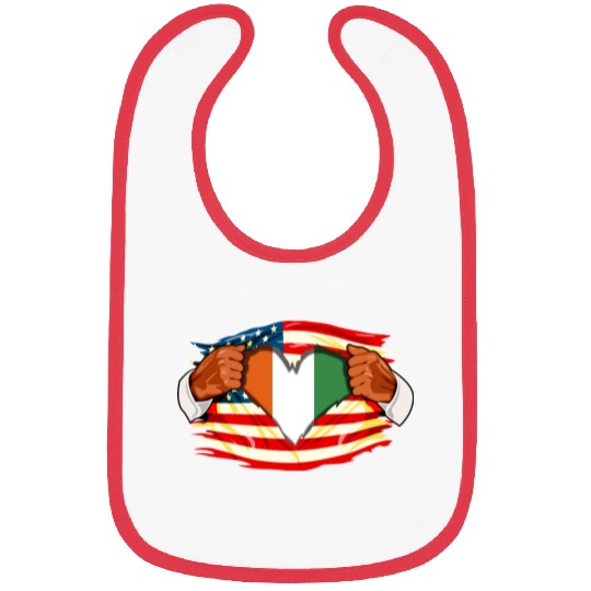 Ivorians Who Live in America Ivory Coast Flag Bibs
