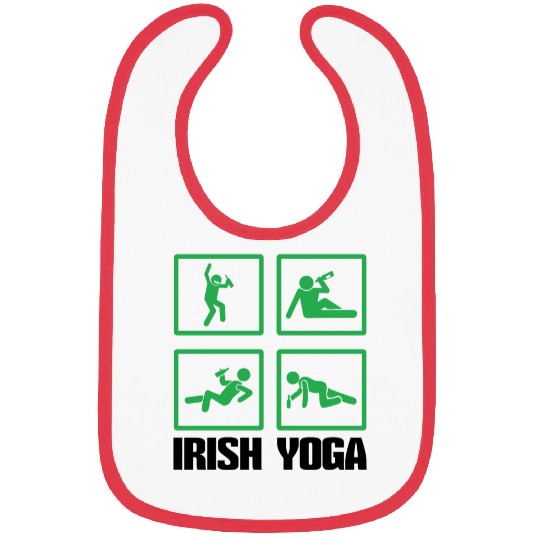 Relax Yoga Time Mandala Meditate Drunk Irish Yoga Bibs