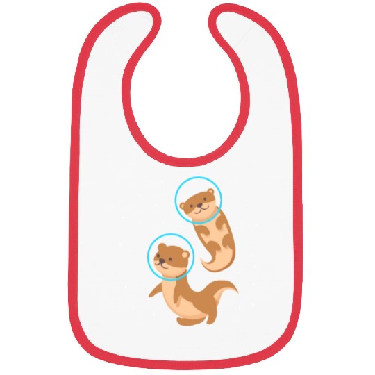Otter Space Stars Bibs