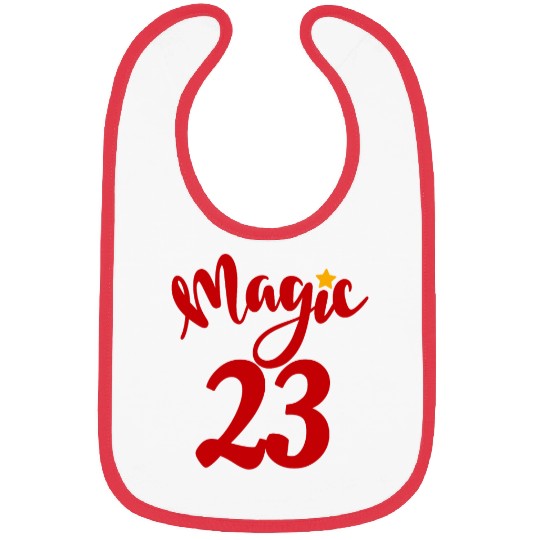 Magic 23 red number Bibs