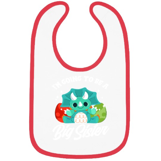 Dinosaur Pregnant Sister Offspring Bibs