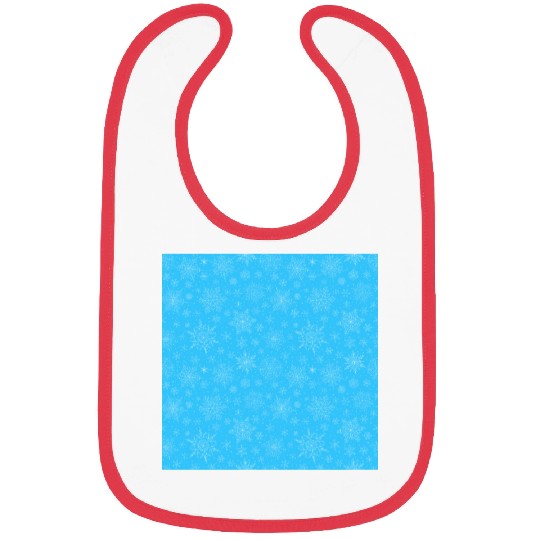 Blue Snowflakes Pattern Bibs