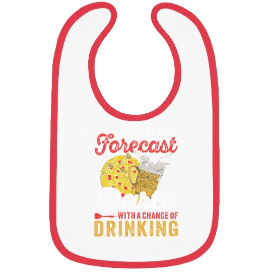 Dart Dartboard Weekend Forecast Darts Drinking Bibs