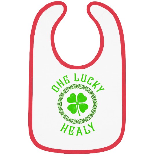 One Lucky Hart Irish Family Four Leaf Clover Bibs