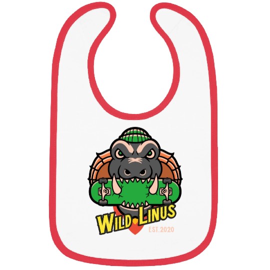 Skating Crocodile by Wild Linus Germany Bibs