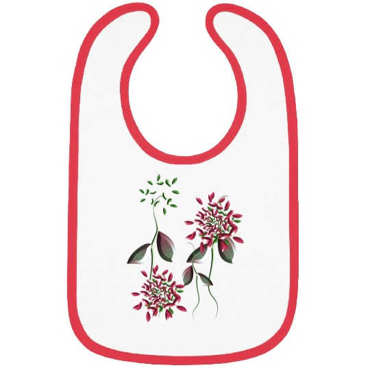 abstract plants nature flowers Bibs