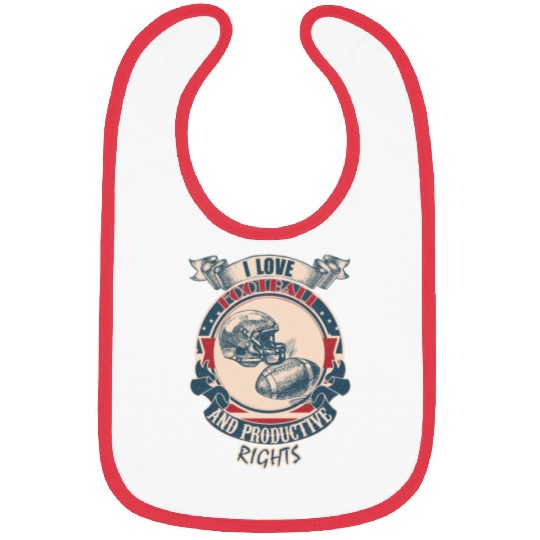 I love football reproductive rights vintage Bibs