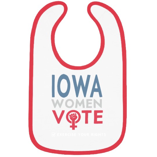 Iowa Women Vote Voter 2022 Election Feminist Bibs