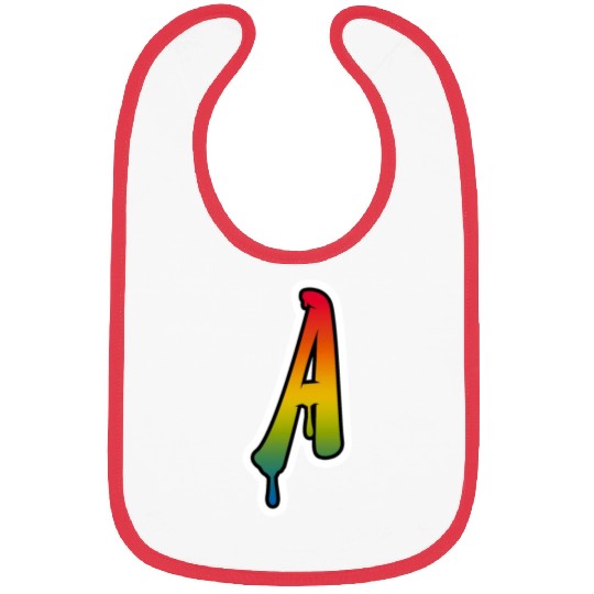 Letter A Graffiti Lettering Alphabet Monogram Init Bibs