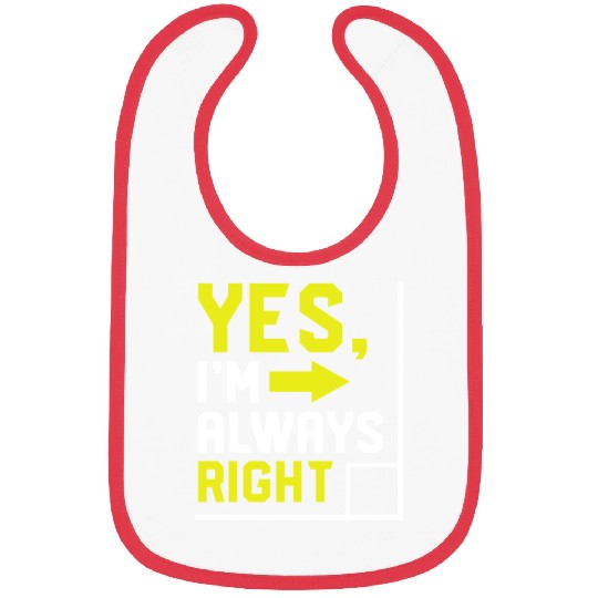 yes im always right math Bibs
