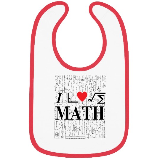 i love math Bibs