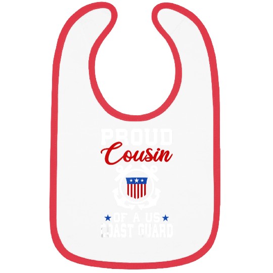 Proud US Coast Guard Cousin Bibs