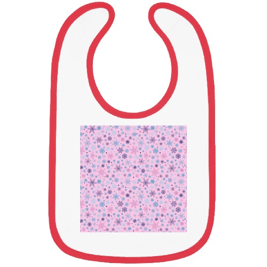 Snowflakes Pattern Colorful Bibs