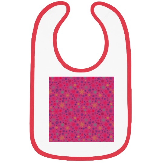 Snowflakes Pattern Colorful Bibs